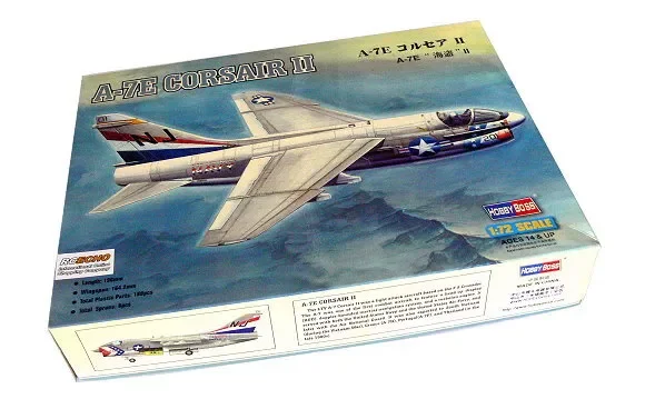 Hobbyboss-プラスチック製航空機組み立てキット,モデル87204, 1/72スケール,a-7e, corsair ii,軍用航空機,おもちゃ,ギフト