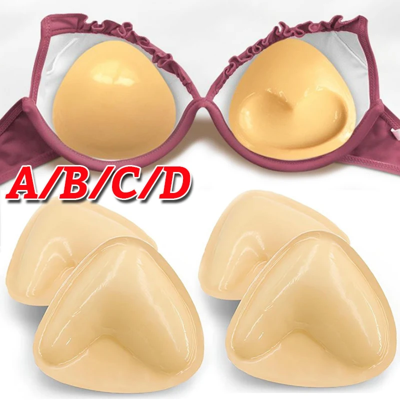 Double Sided Bikini Bra Inserts Women Summer Swimsuit Thicken Removeable Self-adhesive Silicone Push Up Cup Enhancer Chest Pad