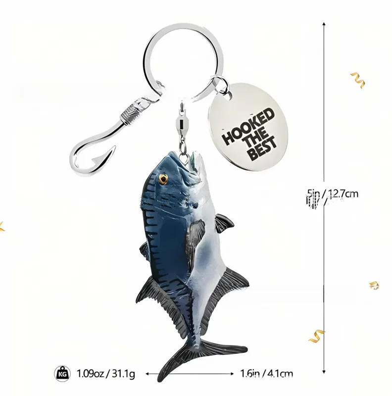 Simulation Fish Keychain, Marine Animal Pendant Gift