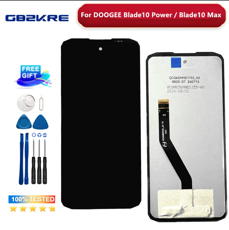 New Original 6.6'' HD+ LCD Display For DOOGEE Blade 10 Power / Blade10 Max LCD Display Screen Touch Display Replacement Assembly