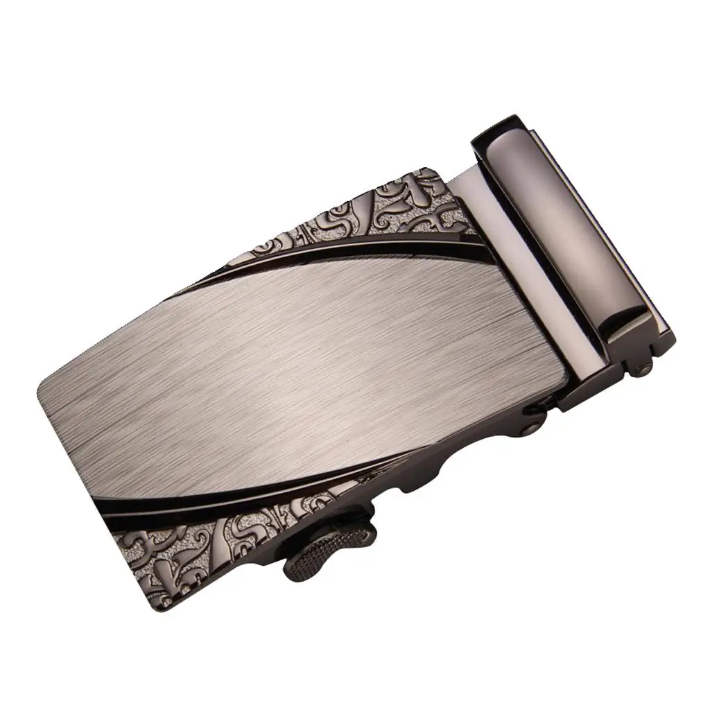 

Stylish Men's Belt Buckle with Automatic Slide Mechanism , 3, as described