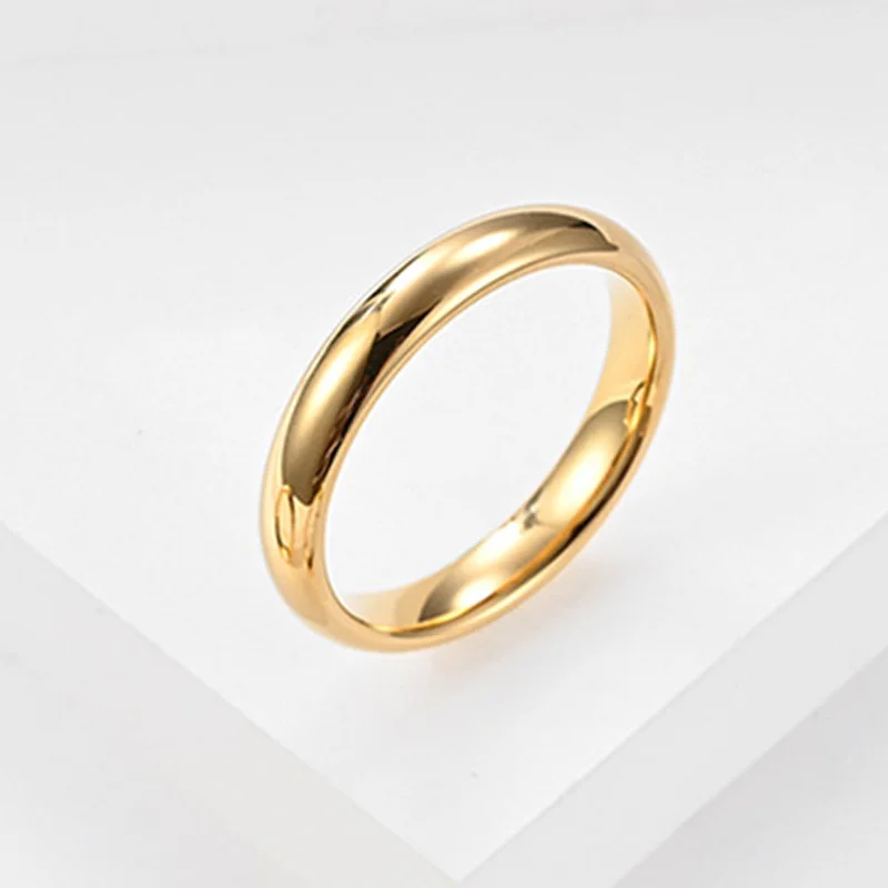 Pure copper plated 18K gold S925 silver ring, simple neutral ring, small ring is very suitable for women to wear