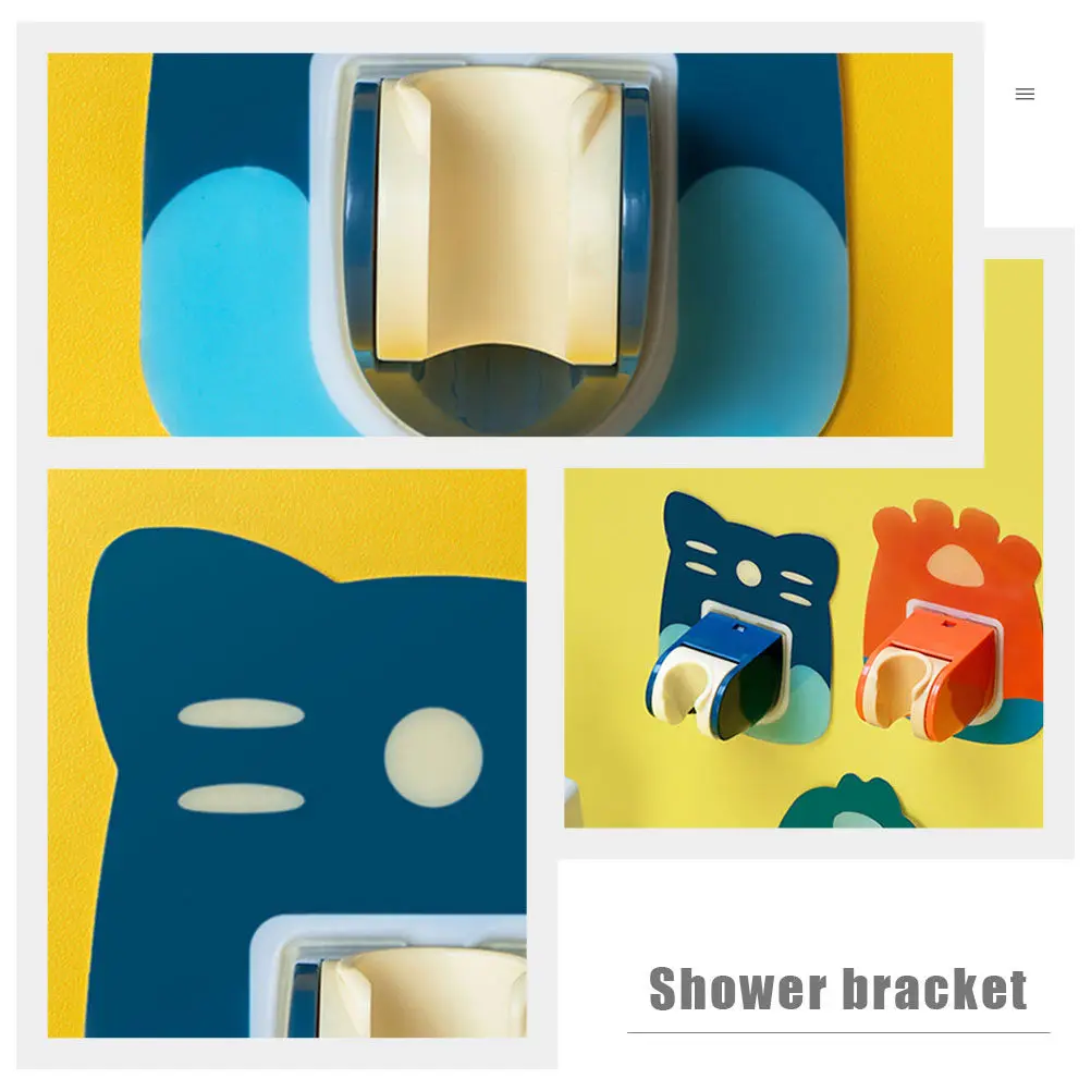 2Pcs Sturdy Lightweight Shower Holder Bracket Universal Fit for Most Shower Heads Strong Load Bearing Capacity Bathroom