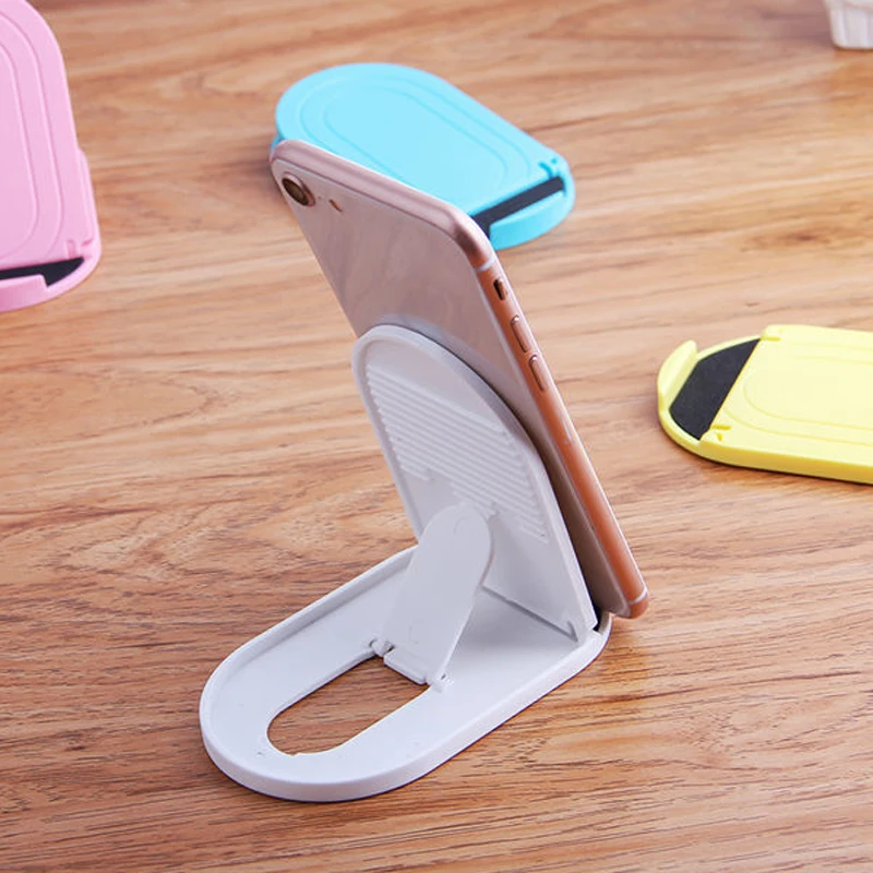 6 Colors Mobile Phone Stand Plastic Foldable Desktop Stand For Cell phone Tablet Universal Desk Phone Holder Smartphone Bracket