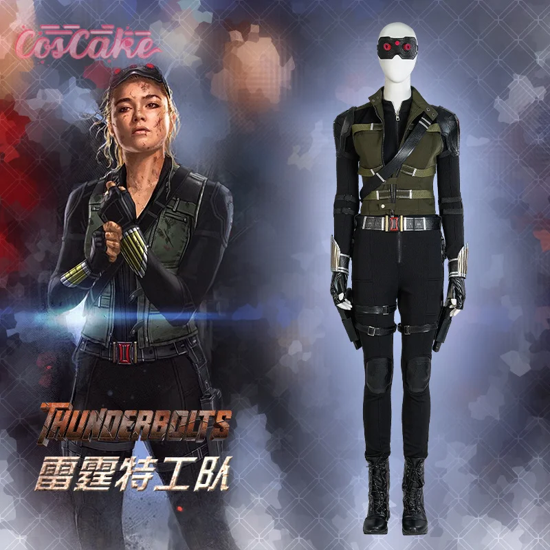 Thunderbolts Yelena Belova Черная Вдова Косплей Белая Вдова Костюм Хэллоуин Карнавал Вечеринка Рождественская Игра Ролевая Одежда Одежда