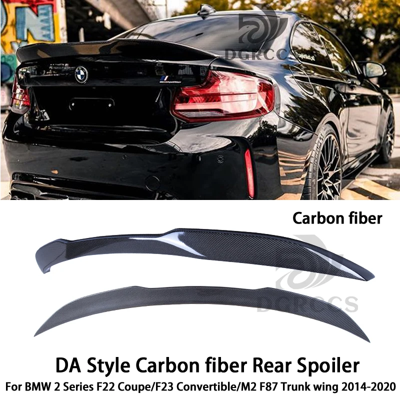 

For BMW 2 Series F22 Coupe/F23 Convertible/M2 F87 DA Style Carbon fiber Rear Spoiler Trunk wing 2014-2020 Carbon fiber FRP