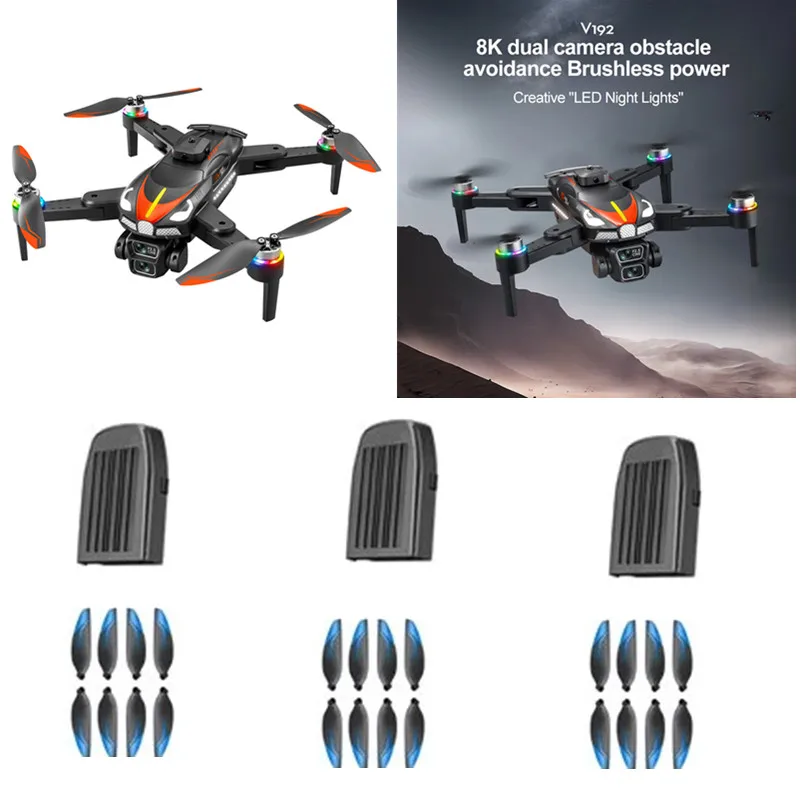 V192 RC Drone 3.7V 1800Mah Battery/Propeller V192 Drone Battery V192 PRO Drone Battery Blades V192 RC Drone Parts Toys Parts