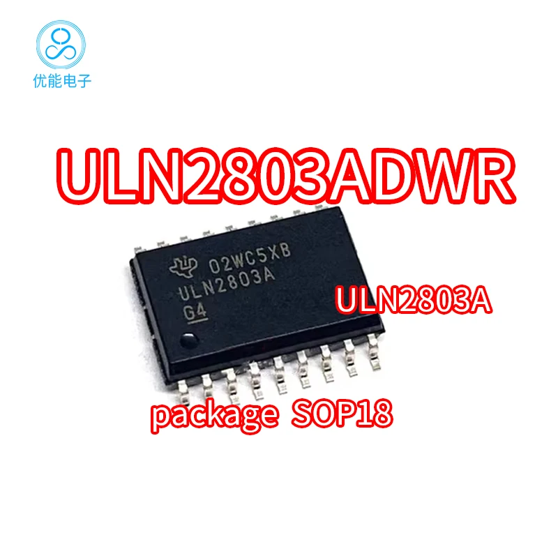 ULN2803ADWR package SOP18 screen printed UL2803A Darlington transistor array ULN2803AD