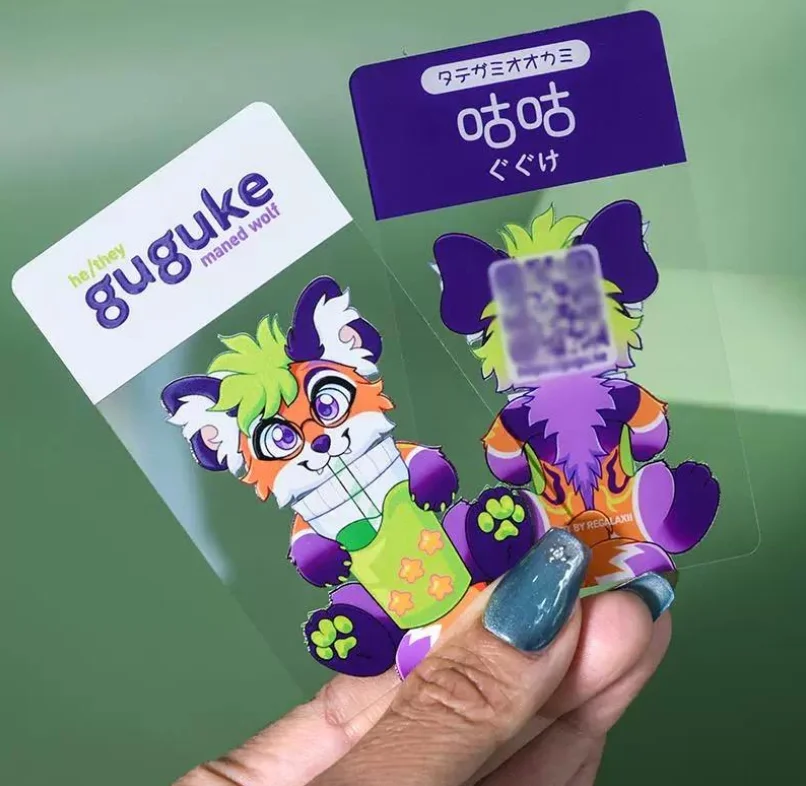 

50/100pcs Customized high-quality PVC business card printing waterproof transparent plastic card membership card