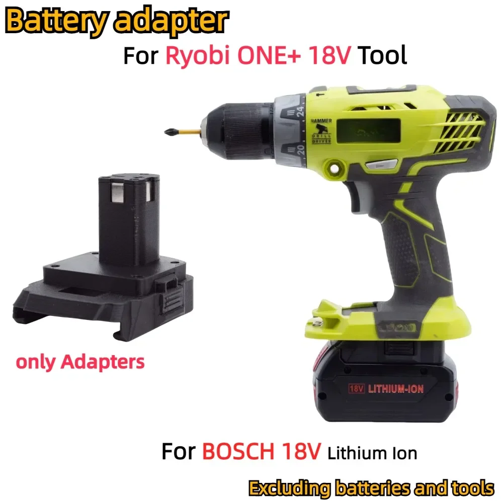 

Battery Adapter/Converter For BOSCH 18V Battery To Ryobi ONE+ 18V series Cordless Power Tools Accessory (Only Adapter)