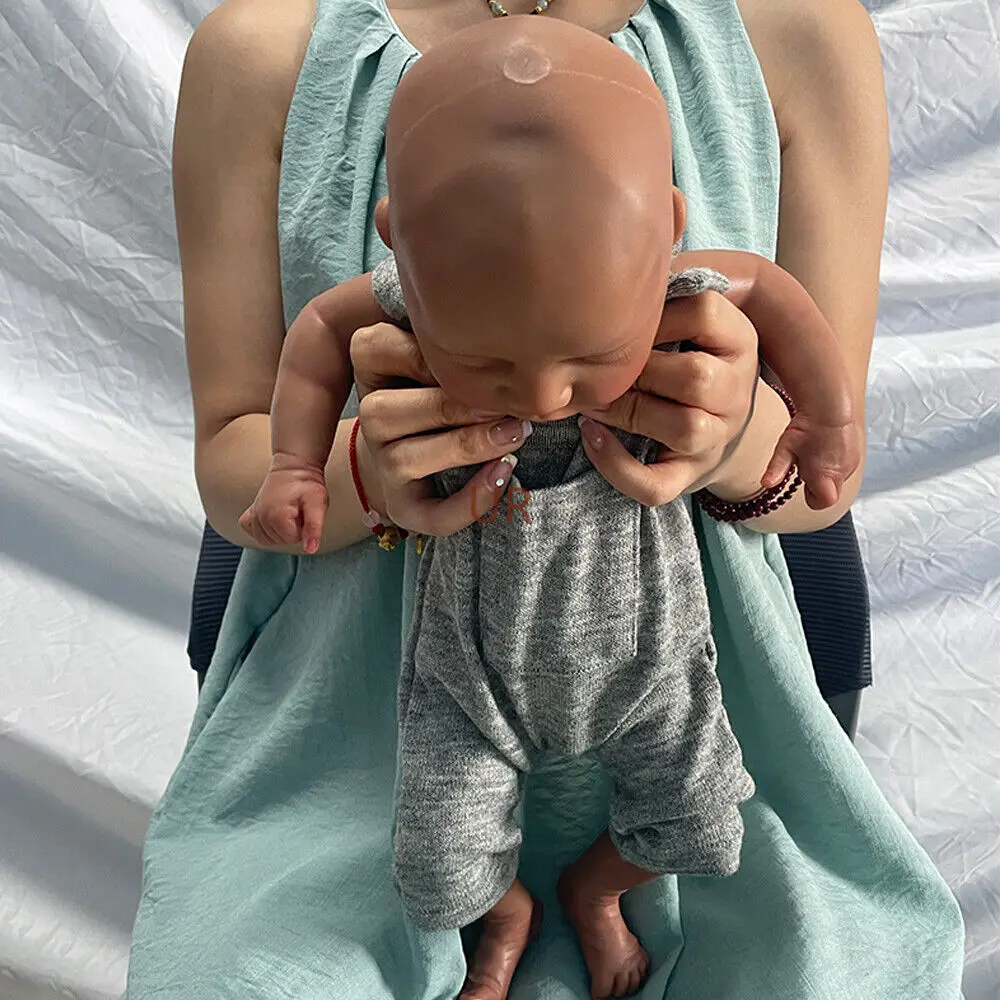 17 Inch Adorable Hand Painted Silicone Reborn Baby Doll Boy A Exquisite Gift For Children'S Day Suitable For 3+ Year Old Kids