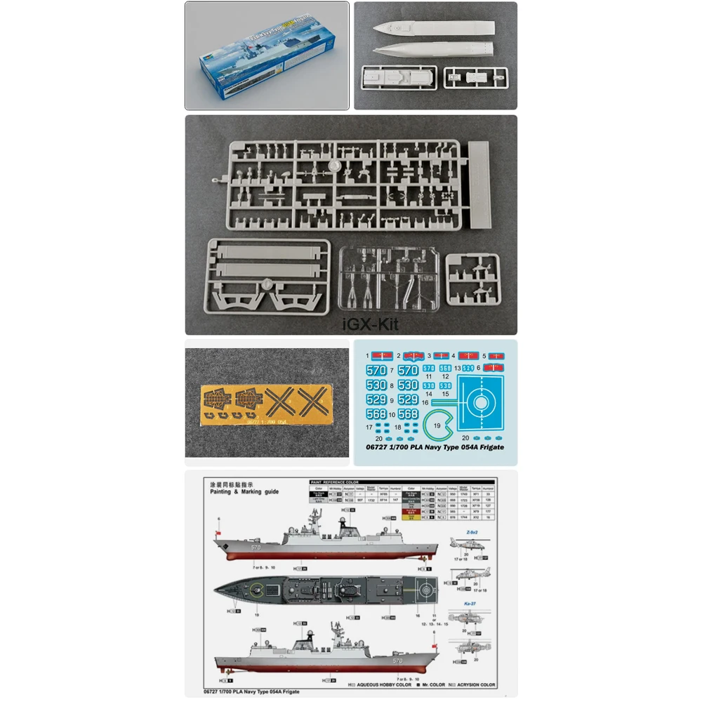 

Trumpeter 06727 1/700 Scale PLA Navy Type 054A FF Frigate Ship Toy Hobby Assembly Plastic Model Building Kit