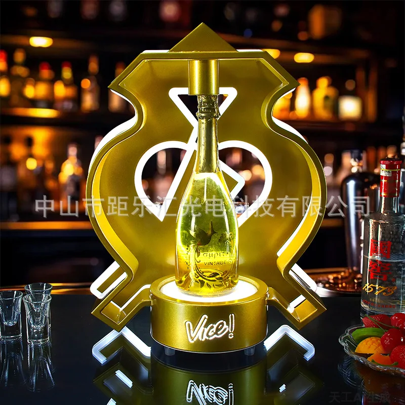 

Светящийся держатель для вина, КТВ-бар, лопата, держатель, зарубежная подставка для дисплея XO, основание держателя для шампанского