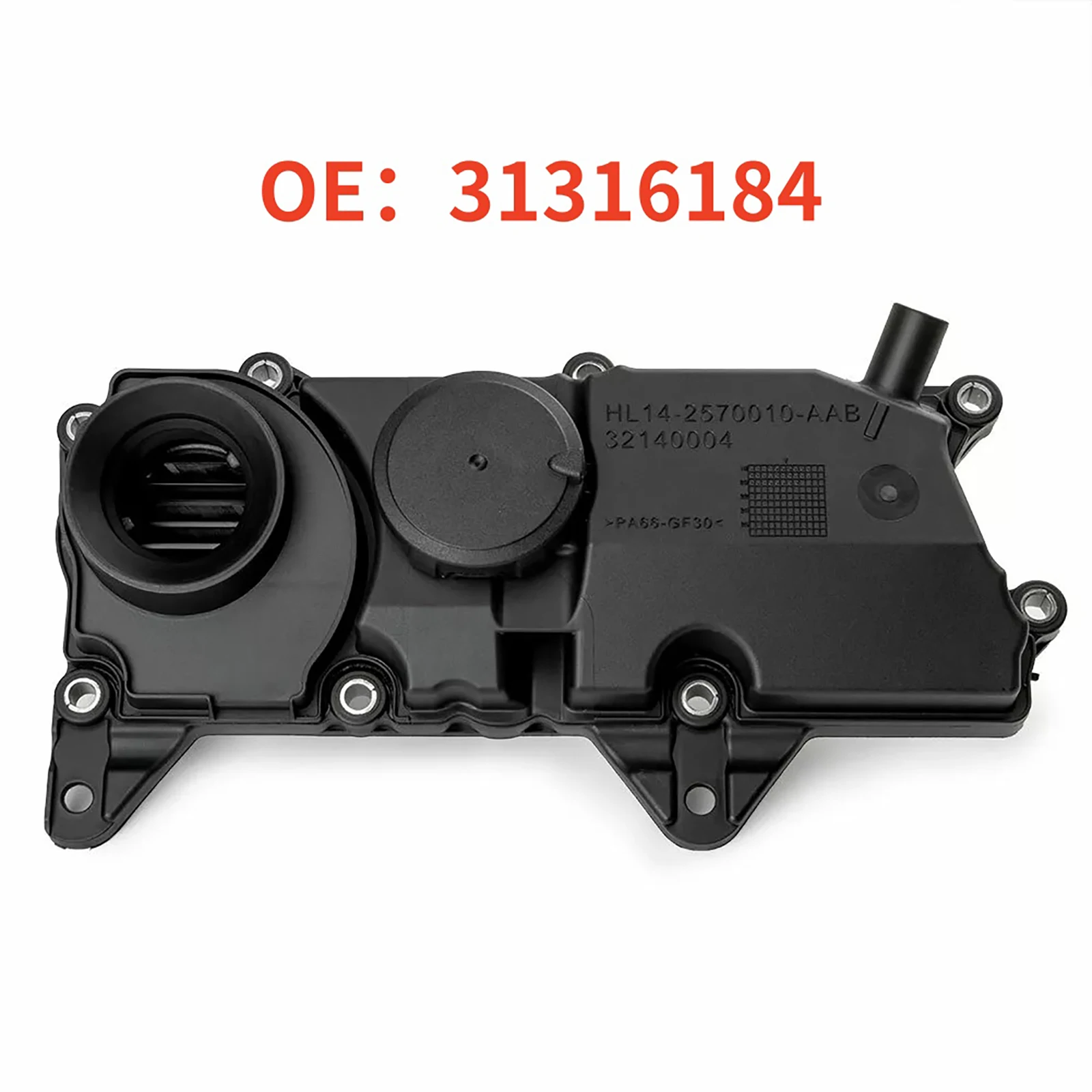 31316184 32140004 Oil Trap Cover w/ Gasket for Volvo XC40 S60 V60 XC90 S90 2.0L 4 Cyl PCV Valve Cover Replacement Auto Accessory