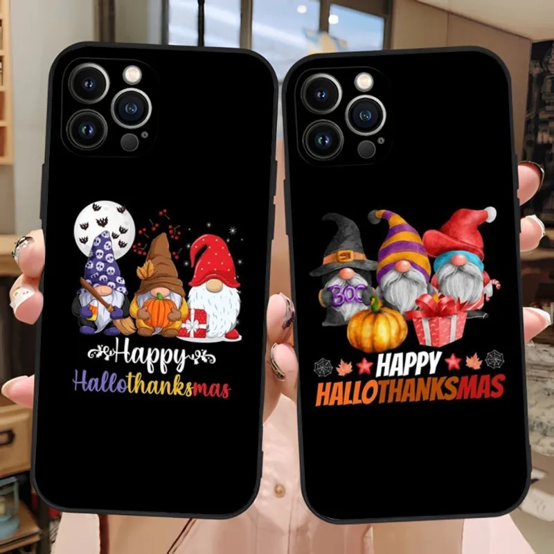 Рождественский Маленький милый чехол Gnome для телефона Iphone 13ProMax 11 14 12 Pro Max Mini Xr X Xs 7 8 6 6s Plus, защитный чехол