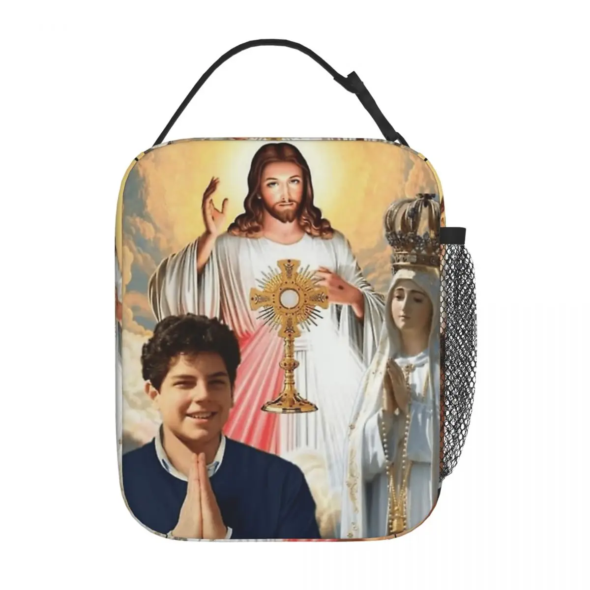 حقيبة الغداء المعزولة سانت كارلو أكوتيس سانتو المنتج صندوق طعام الغداء السببية برودة الحرارية بينتو صندوق للنزهة #3