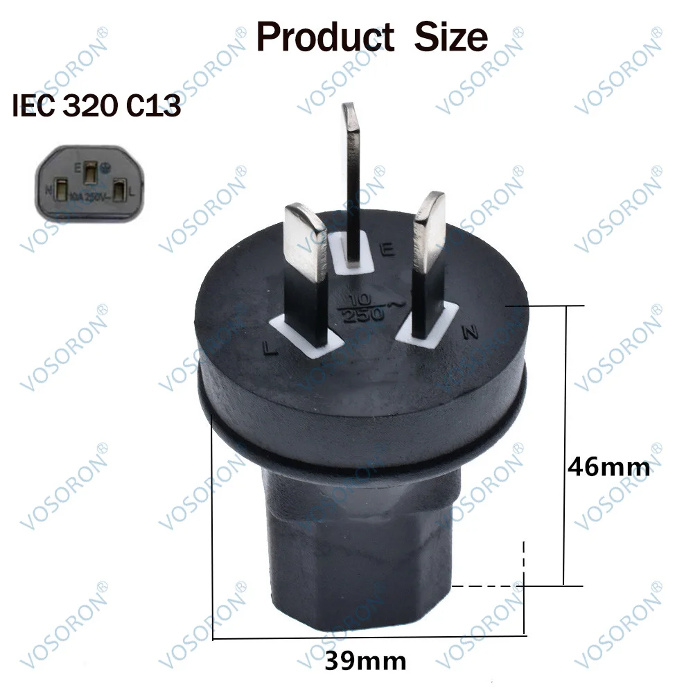 Iec 320 C13 To 3-Po…