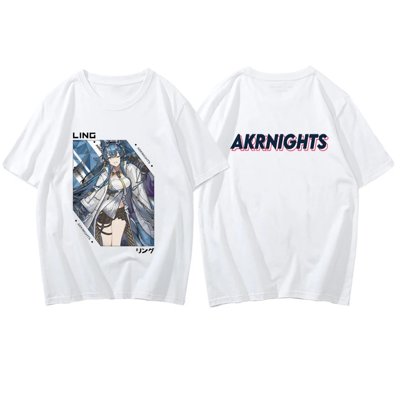 Arknights Japan Anime Prelude To Dawn Printed Man Tshirt Hot Sale Summer Casual Fashion Hip Hop Women Tops Streetwear Manga Tees