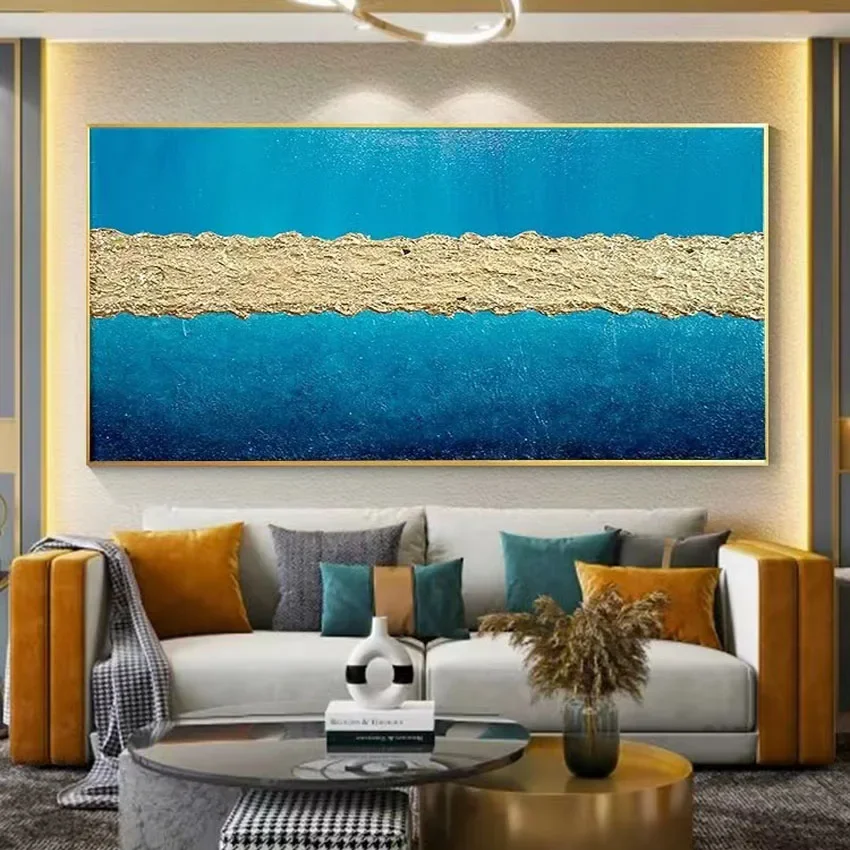 

Abstract Hand Drawn Art Oil Painting Wall Decor Canvas Poster Dining Room Sofa Background Hanging Picture Customization