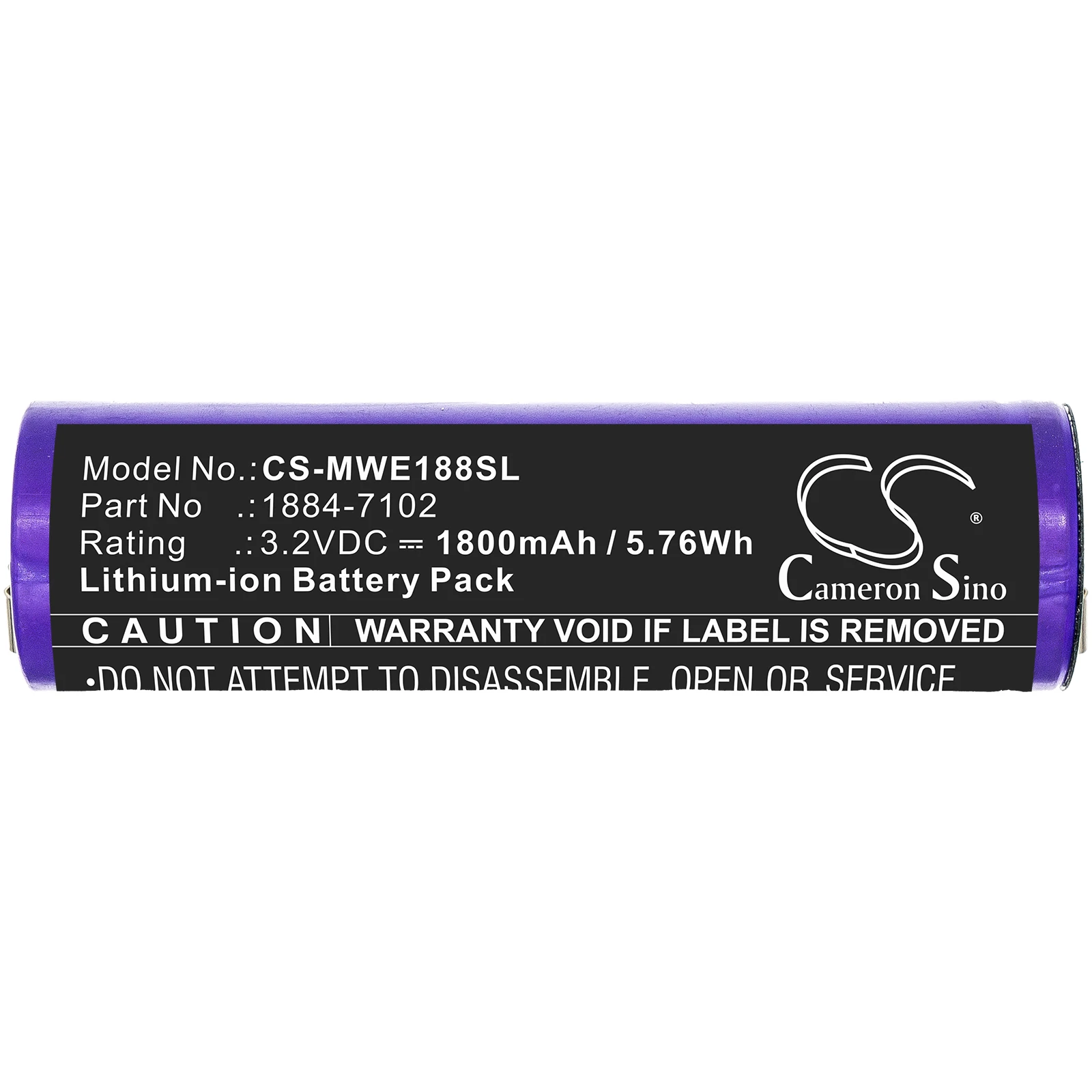 CS 면도기 배터리, Moser Ermila 1884 1885 1884 Li + Pro Motion 1884 1885, 1884-7102 리튬 이온 3.20V, 1800mAh, 5.76Wh 에 적합