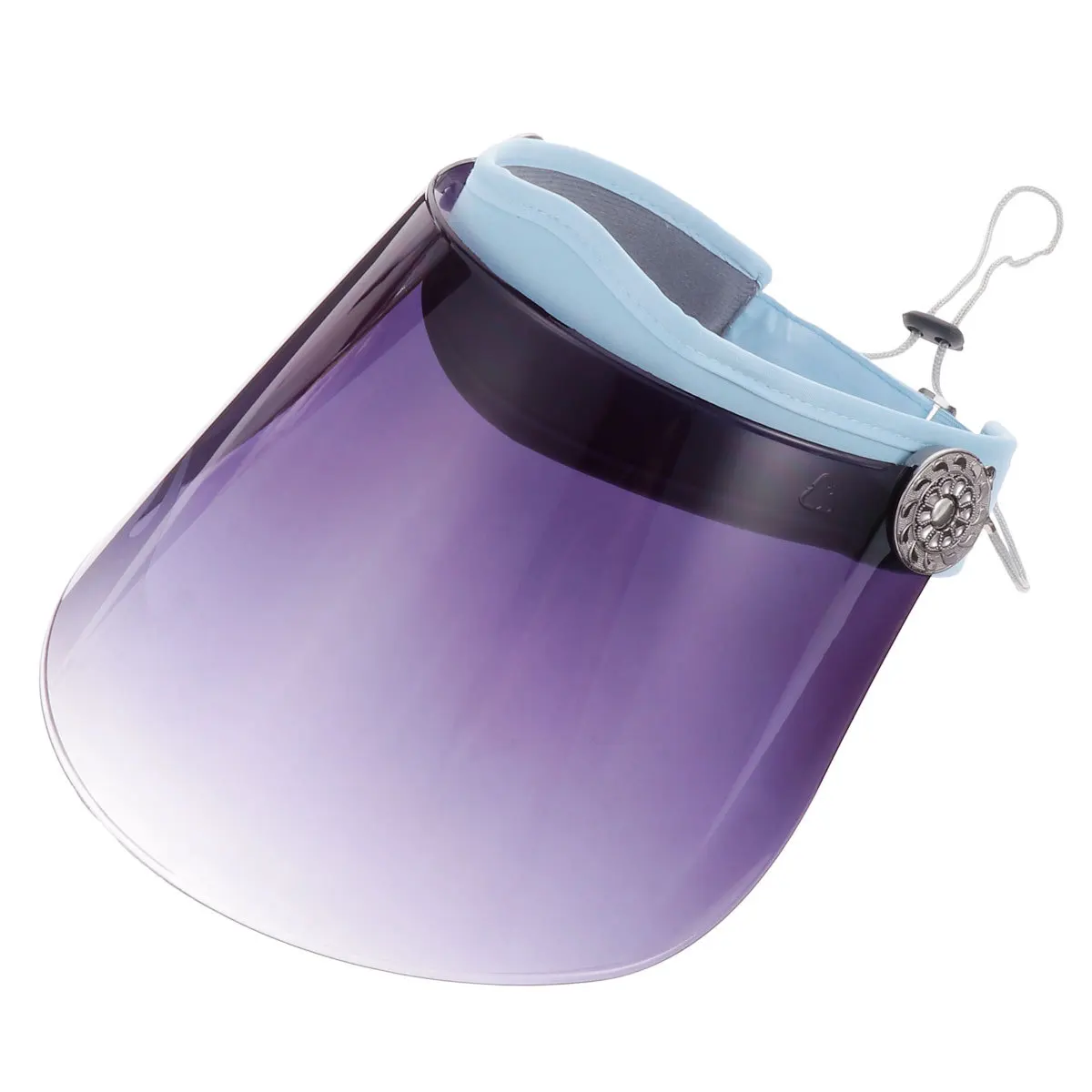 

Sun Protection Hat Empty Design Breathable Outdoor Cap Transparent Face Cover For Fishing Cycling Camping Kitchen Use Pink