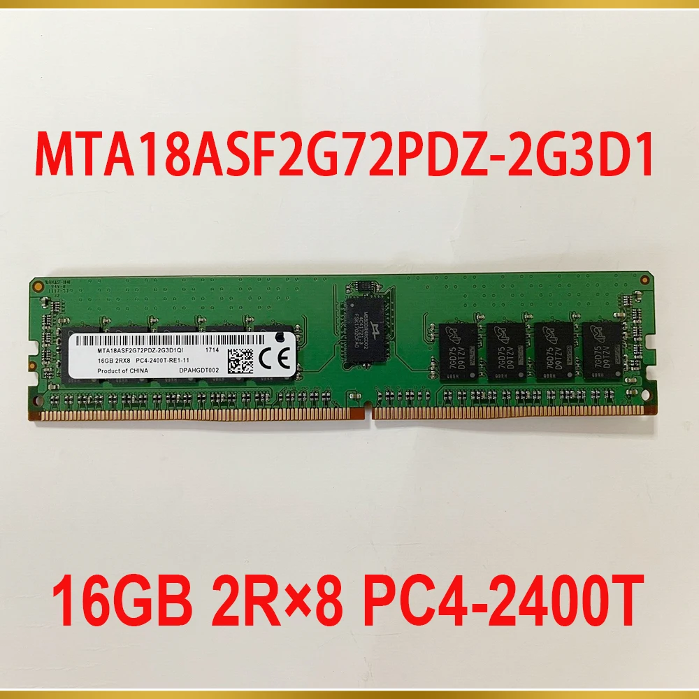 Piezas de memoria para servidor MT RAM, 16GB, 2R x 8 PC4-2400T, 2400, DDR4, ECC, 1 MTA18ASF2G72PDZ-2G3D1