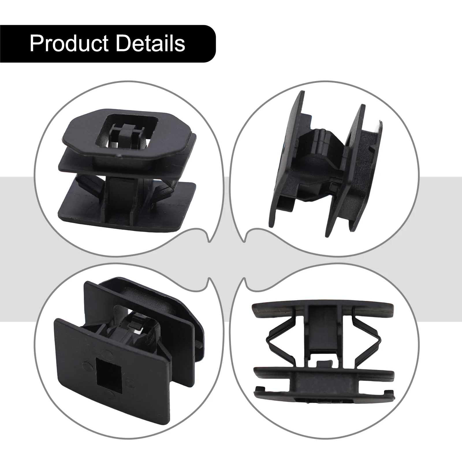 10 Rocker Panel Moulding Clips for Ford 500 from 2005 for onwards Replacement for 6G1Z5410182A Crafted from Black Nylon