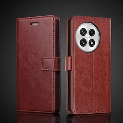 Card Holder Cover Case for Oneplus 13 1+13 Oneplus13 Pu Leather Flip Cover Retro Wallet Phone Case Business Capa Fundas Coque