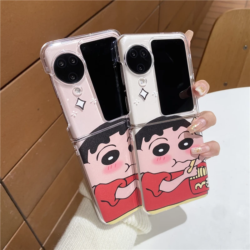 Toy Anime Chips Crayon Boy Disney Snow White Seven Dwarfs FOR OPPO Find N N2 N3 Flip VIVO X Flip FOLD Cover Phone Case