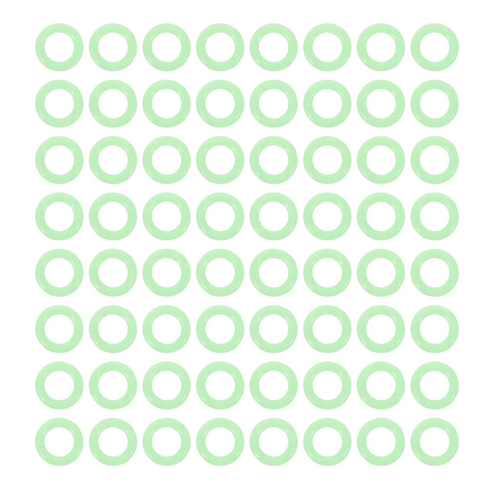 

200 Pcs Glow in The Dark Tent Stakes Hooks Camping Parts Fluorescent Circle Night Fishing Oshaped Silicone Accessories