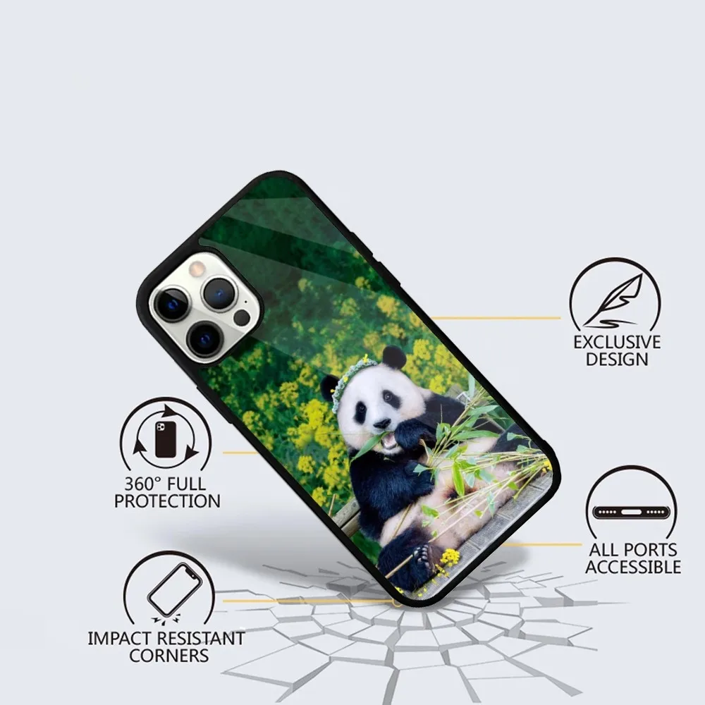 F-Fubao panda Animal  Phone Case For iPhone 15,14,13,12,11,Plus,Pro,Max Mini Magsafe Magnetic Wireless Charging