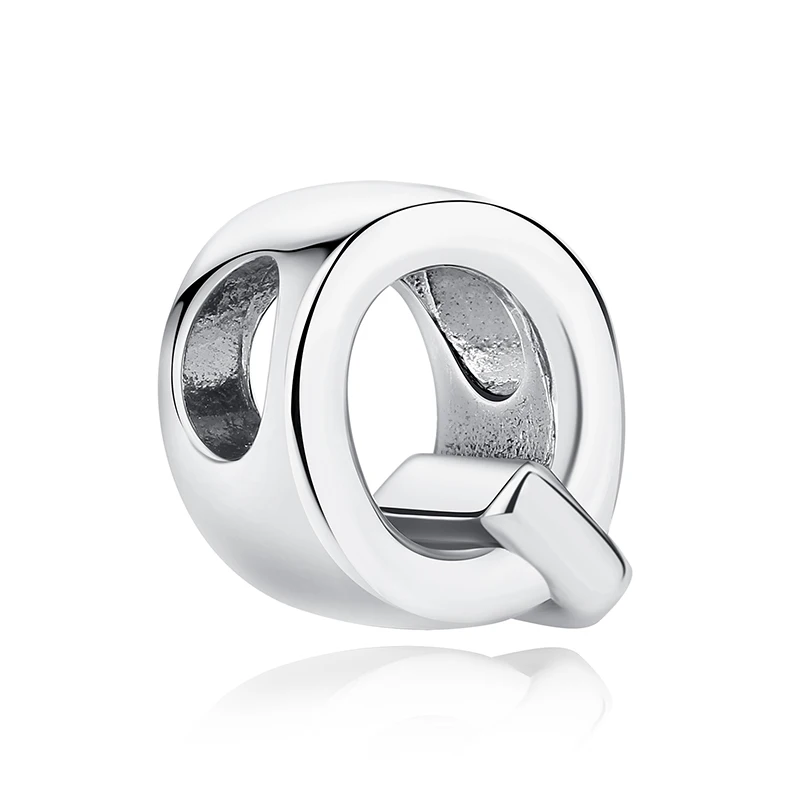 Original 925 Sterling Silber Charms Perlen 12 Sternzeichen A-Z Buchstaben Jungfrau Widder Passend für Markenarmbänder Halsketten Schmuck für Frauen