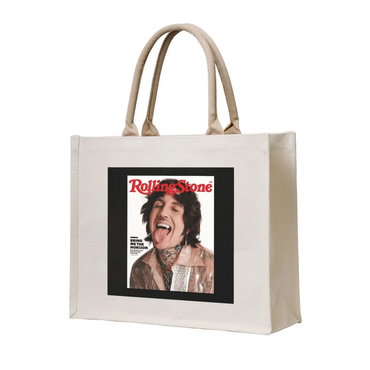

OLIVER SYKES Tote Bag supermarket folding bag Big bag women women Cloth bags