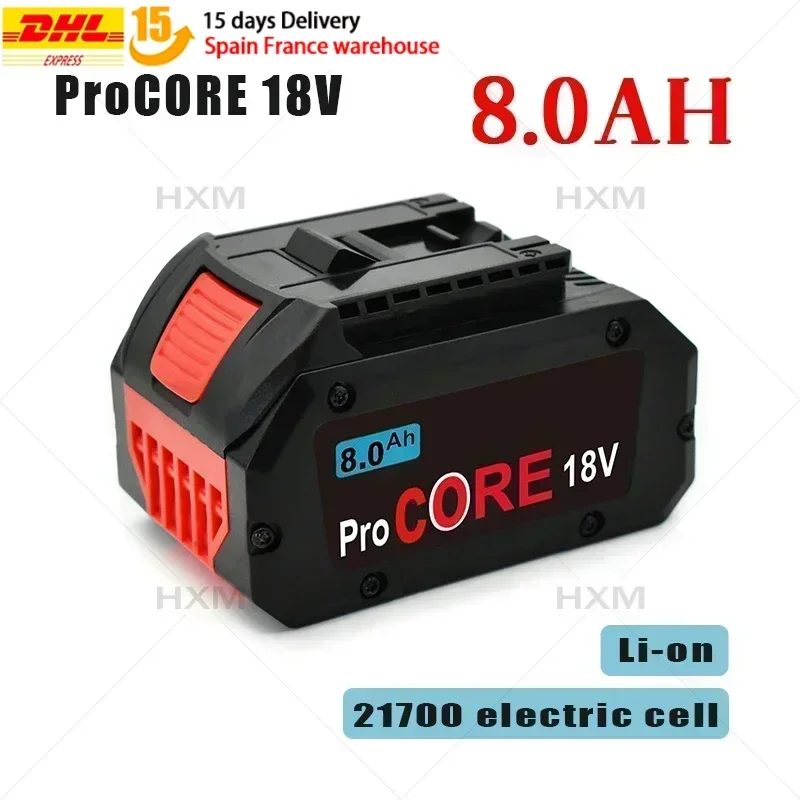 18V ProCORE 8000mAh for Bosch 18V Cordless Tool BAT609 BAT618 GBA18V80 21900 Replacement Battery - 21700 Electric Cell