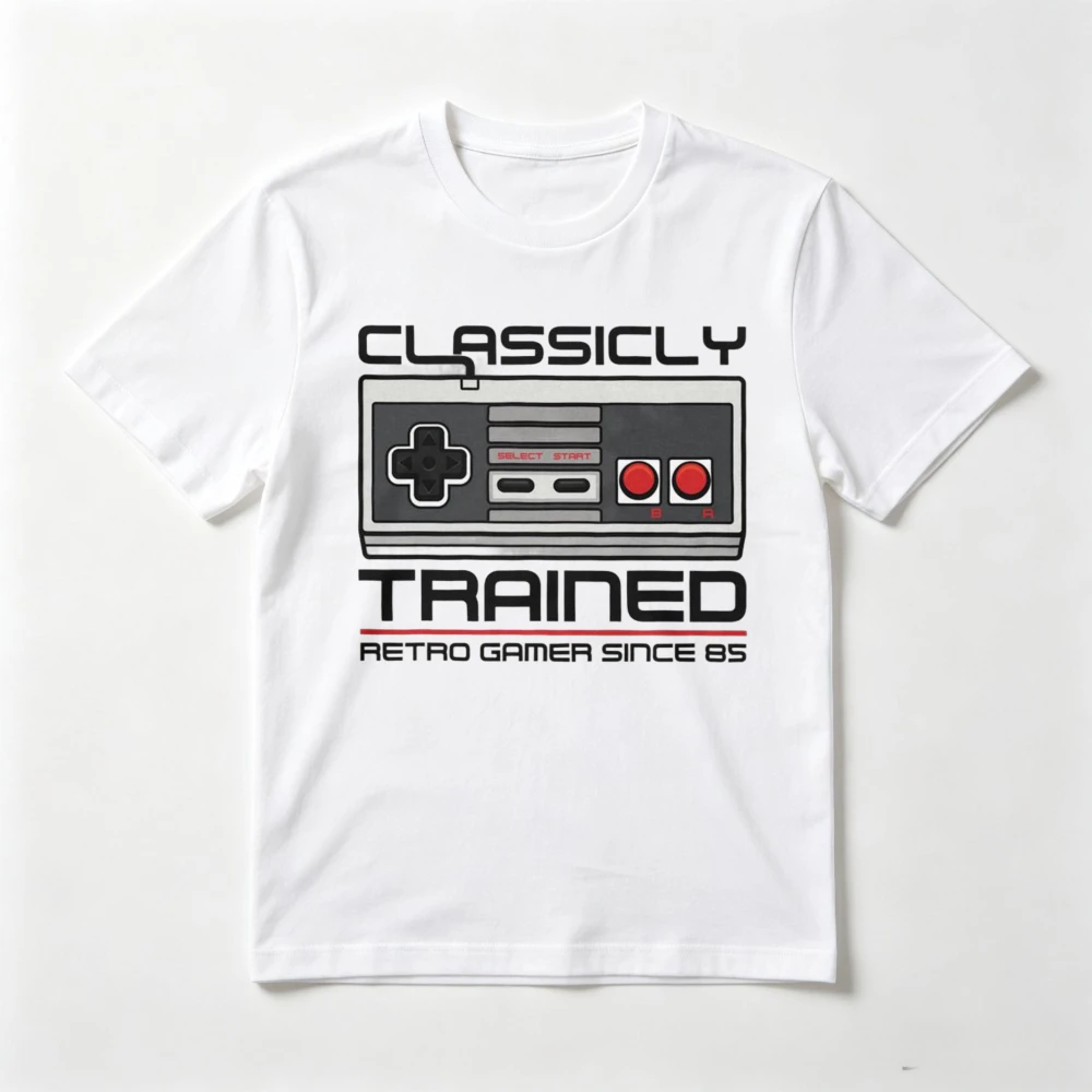Classic Retro Gamer Player Otaku T-Shirt Casual Fashion Loose Harajuku Man Women Tshirt Soft Y2k Summer Fashion Clothing