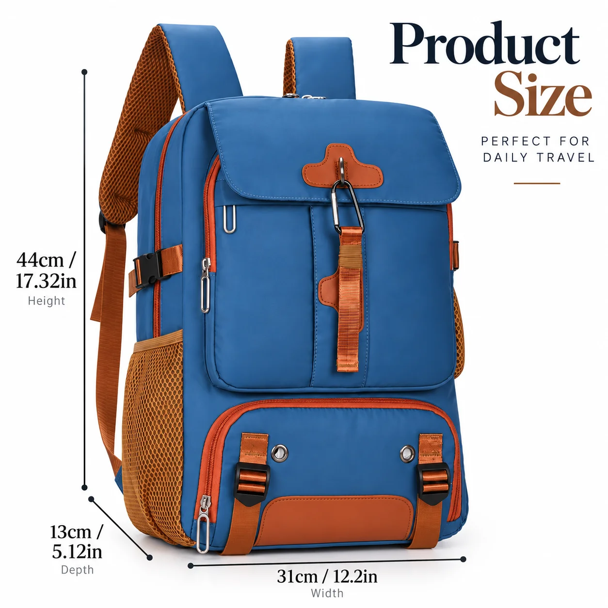 Men's Vintage Travel Backpack, Retro Color-Block Laptop Backpack, Multi-Pocket Casual Everyday Bag, Suitable for Work, Hiking, and Outdoor Activities, Large Capacity Nylon Backpack