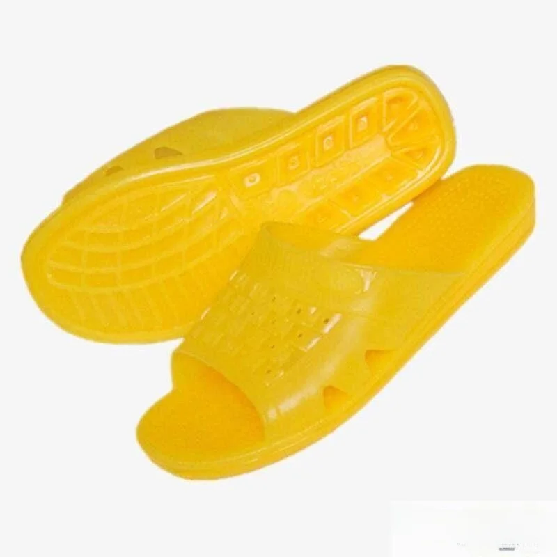 

Gold Rubber Slippers Men's Outdoor Home Comfortable Breathable Anti-slip Bathroom Slippers Retro Style Summer Home Shoes