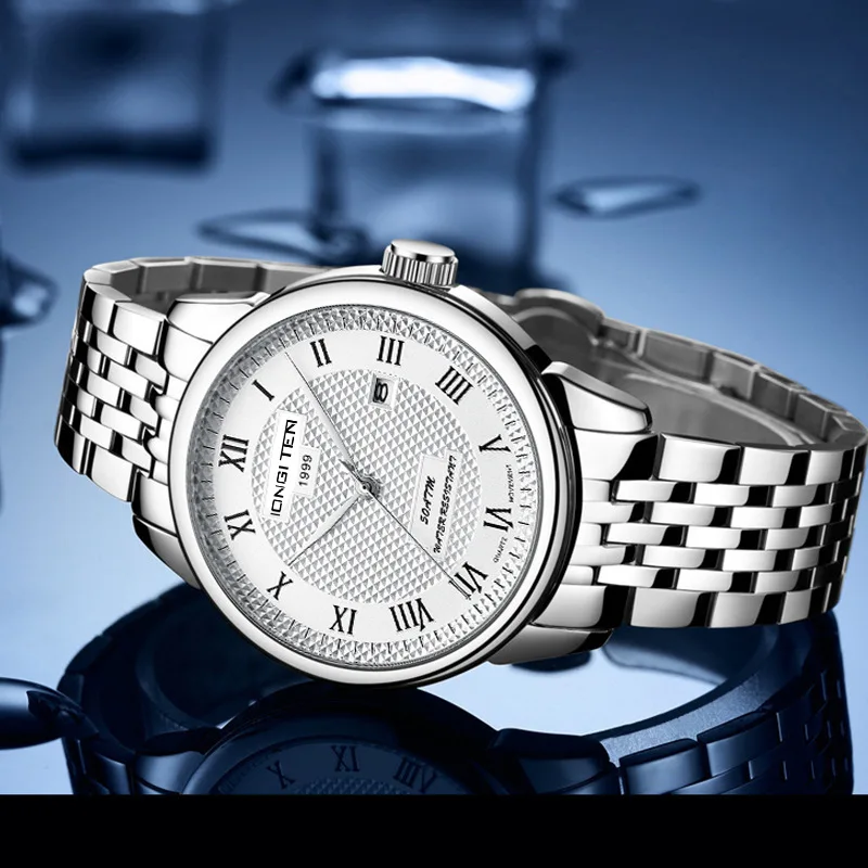 ZH166 นาฬิกาแฟชั่นลําลองสําหรับบุรุษปฏิทินกันน้ํานาฬิกาควอทซ์หน้าปัดขนาดใหญ่นาฬิกาธุรกิจของขวัญนาฬิกาสําหรับผู้ชาย