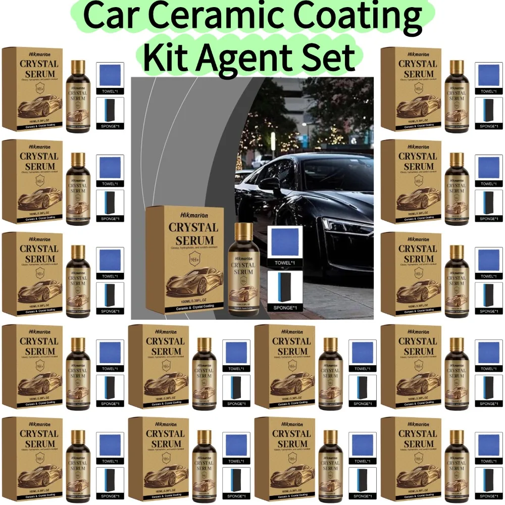 Car Ceramic Coating Kit Agent Set Super Hydrophobic Anti-Scratch Car Paint Protection Liquid Professional Vehicle Polishing