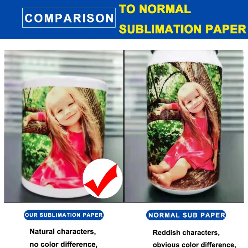 Wholesale 100 Pcs Sublimation Paper A4 Size Easy to Heat Transfer Materials for Tumblers Mugs And T-shirts