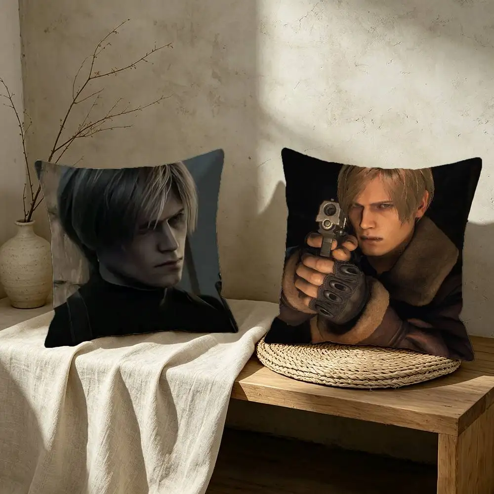 L-Leon S. K-Kennedy Pillow Case for Sofa Living Room Home office Decor Protective Cover