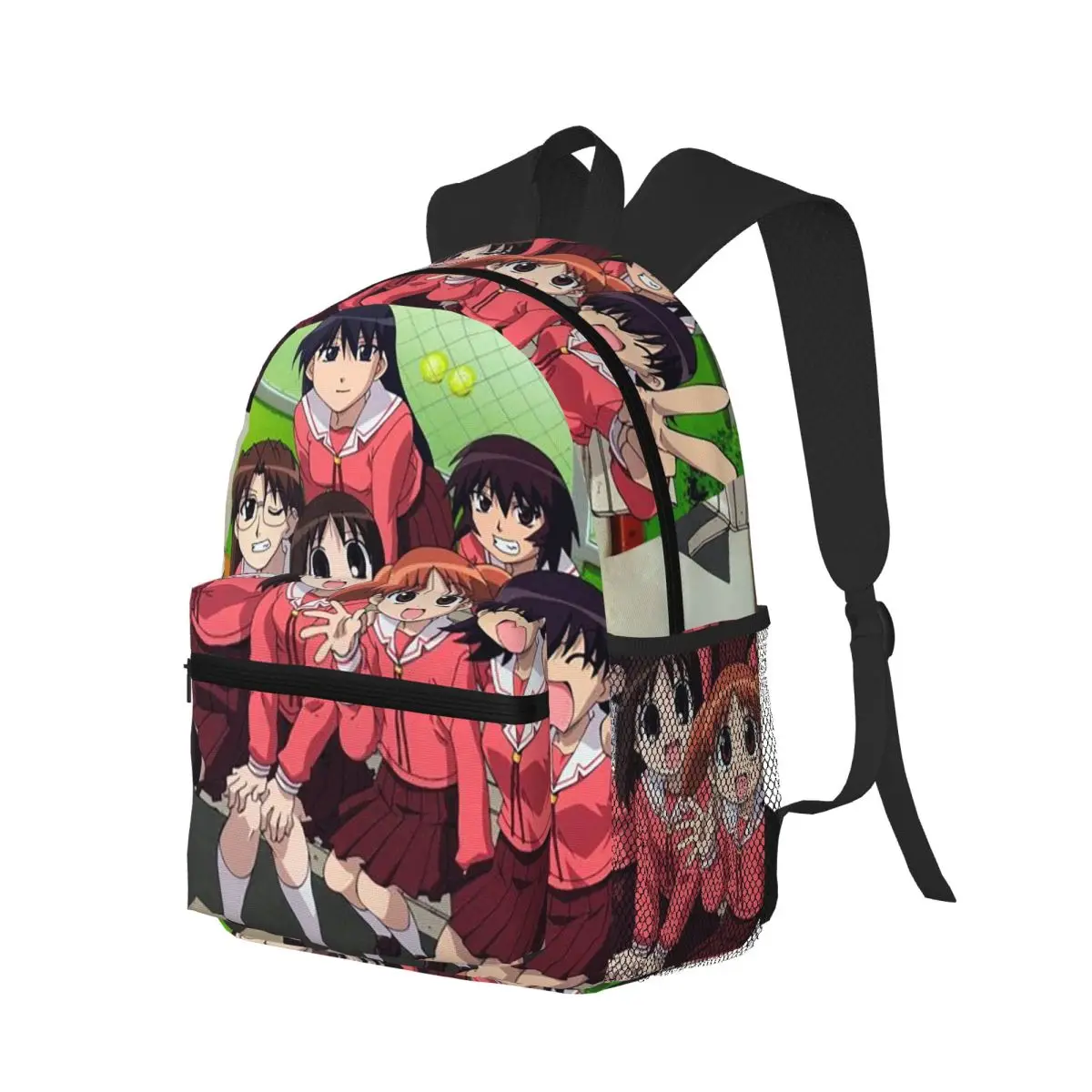Cute Anime Azumanga Daioh Student Backpack School Bag Hiking Travel Daypack for Men Women Bookbag Shoulder Bags