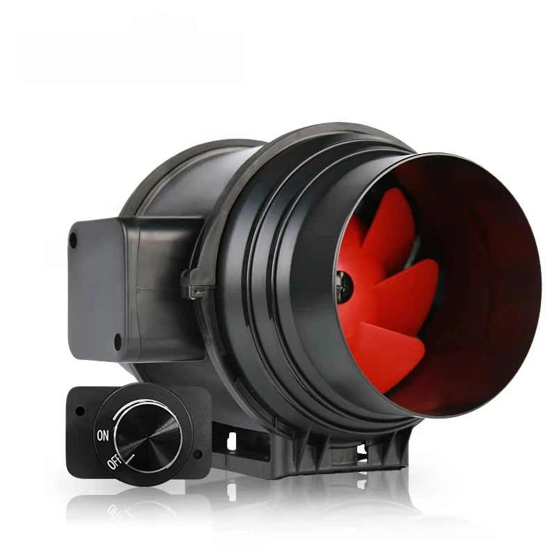 

6-дюймовый встроенный вентилятор с контролем скорости, комплект гидропонной вентиляции для палаток для выращивания в теплицах в помещении