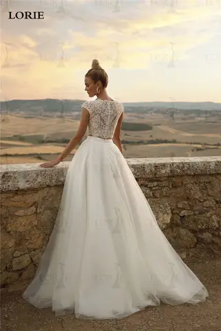 10 best sales lantliga västerländska bröllopsklänningar - №10