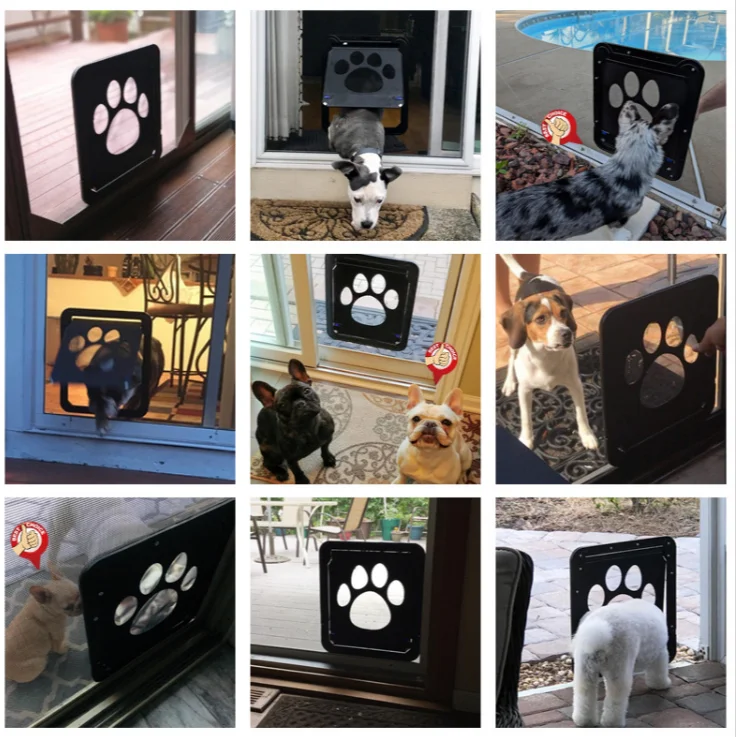 Pet Door, Cat Door, Freely Entering and Exiting Door, Suitable for Cats and Small Dogs, Suitable for Glass Doors, Screens, Isola