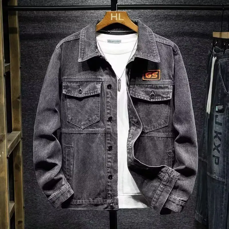 

Мужской повседневный джинсовый тюнер свободного кроя, весенне-осенний мотоциклетный тюнер с отверстиями, модная уличная одежда больших размеров