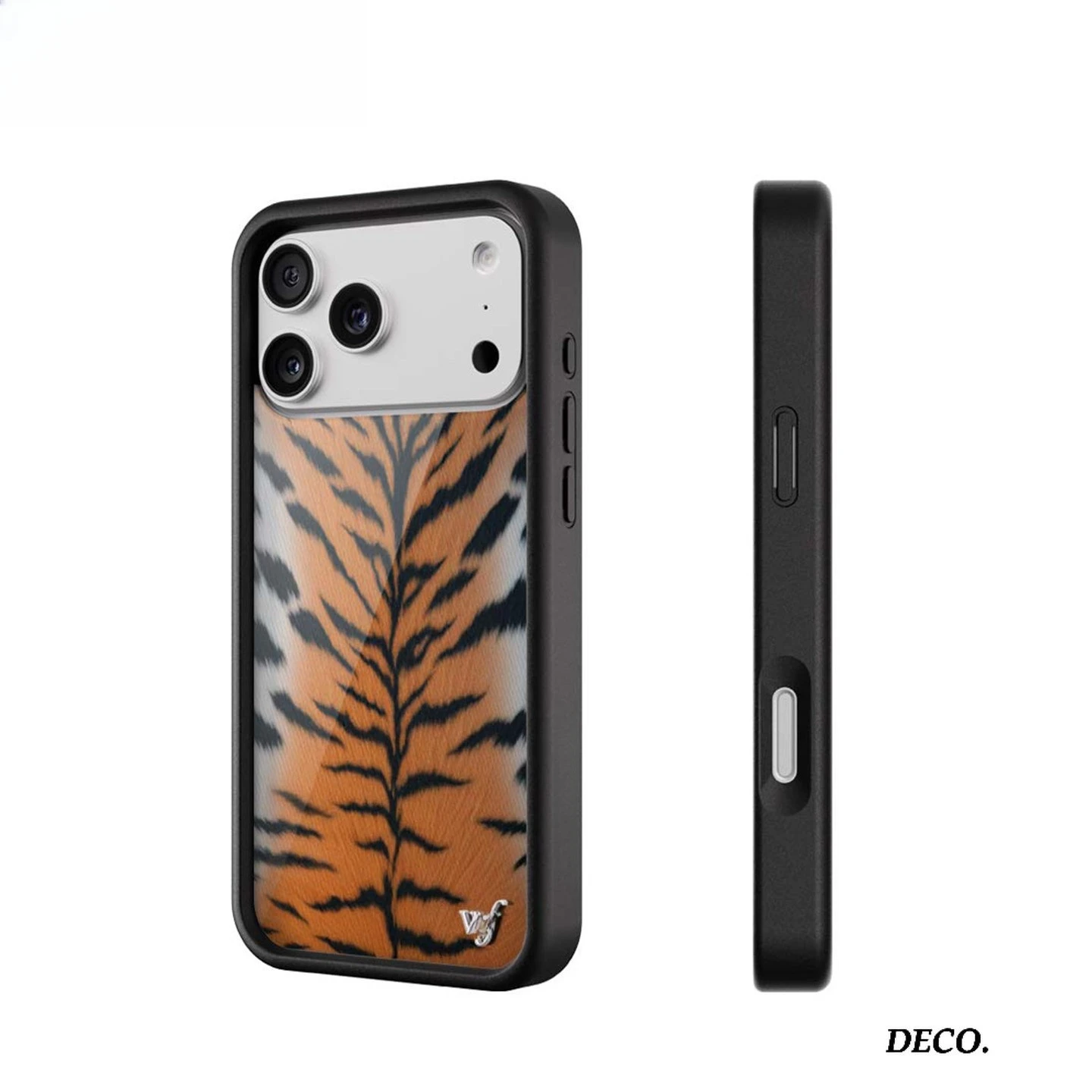 Image of Retro Tiger-Print Handyhülle passend für iPhone 17/16/15/14/13/12/Pro/Max/Plus Schutzhülle 11 Anti-Sturz Air Floral WF