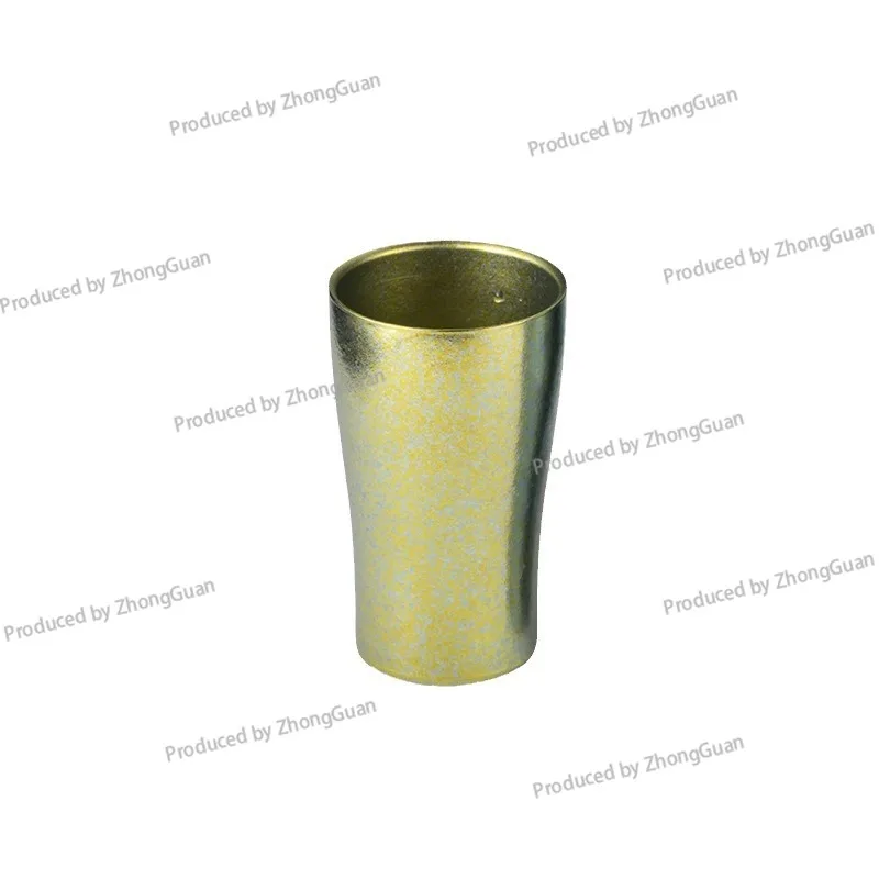 Double-layer Pure Titanium Titanium Cup Outdoor Camping Household Portable Beer Cup Health and Health Bacteriostatic Water