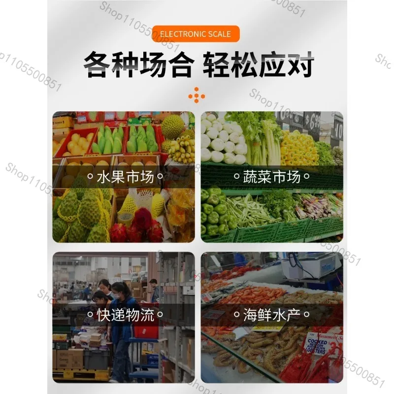200kg 300kg 600kg Portable Electronic Scale with Wireless Handheld Display, Foldable Commercial Weighing for Recycling Grain