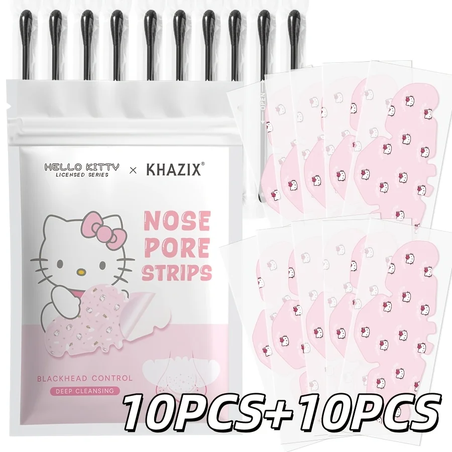 10PCS Hello kitty Hydrocolloid nasal patch, soft and lightweight, comfortable to wear. Suitable for daily use and all skin types